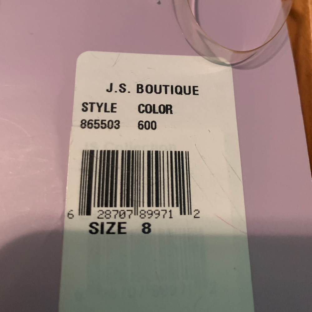 JS BOUTIQUE DRESS CREAM/BLACK STRAPLESS - Picture 3 of 6